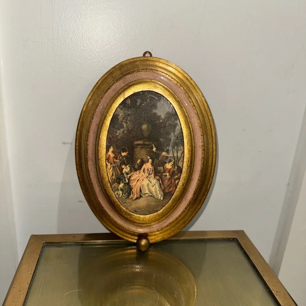 Gold Reuge Swiss musical movement wall art